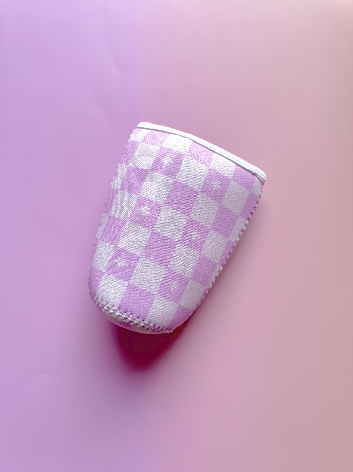 Lilac Checkered - Coffee sleeve