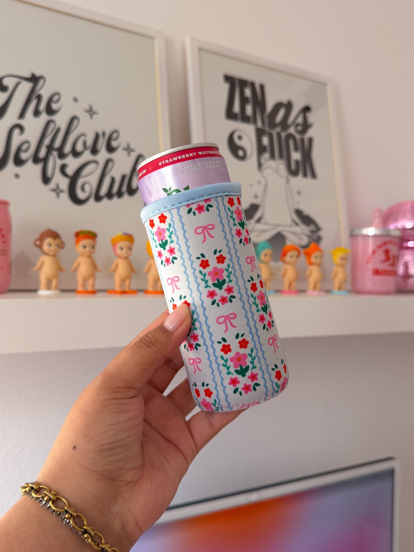 Bow & Blossom - Slim can Sleeve set of 4