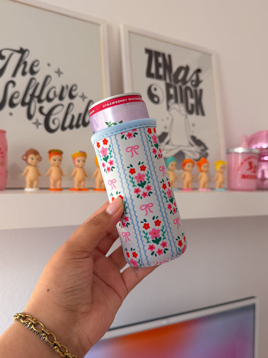 Bow & Blossom - Slim can Sleeve set of 4
