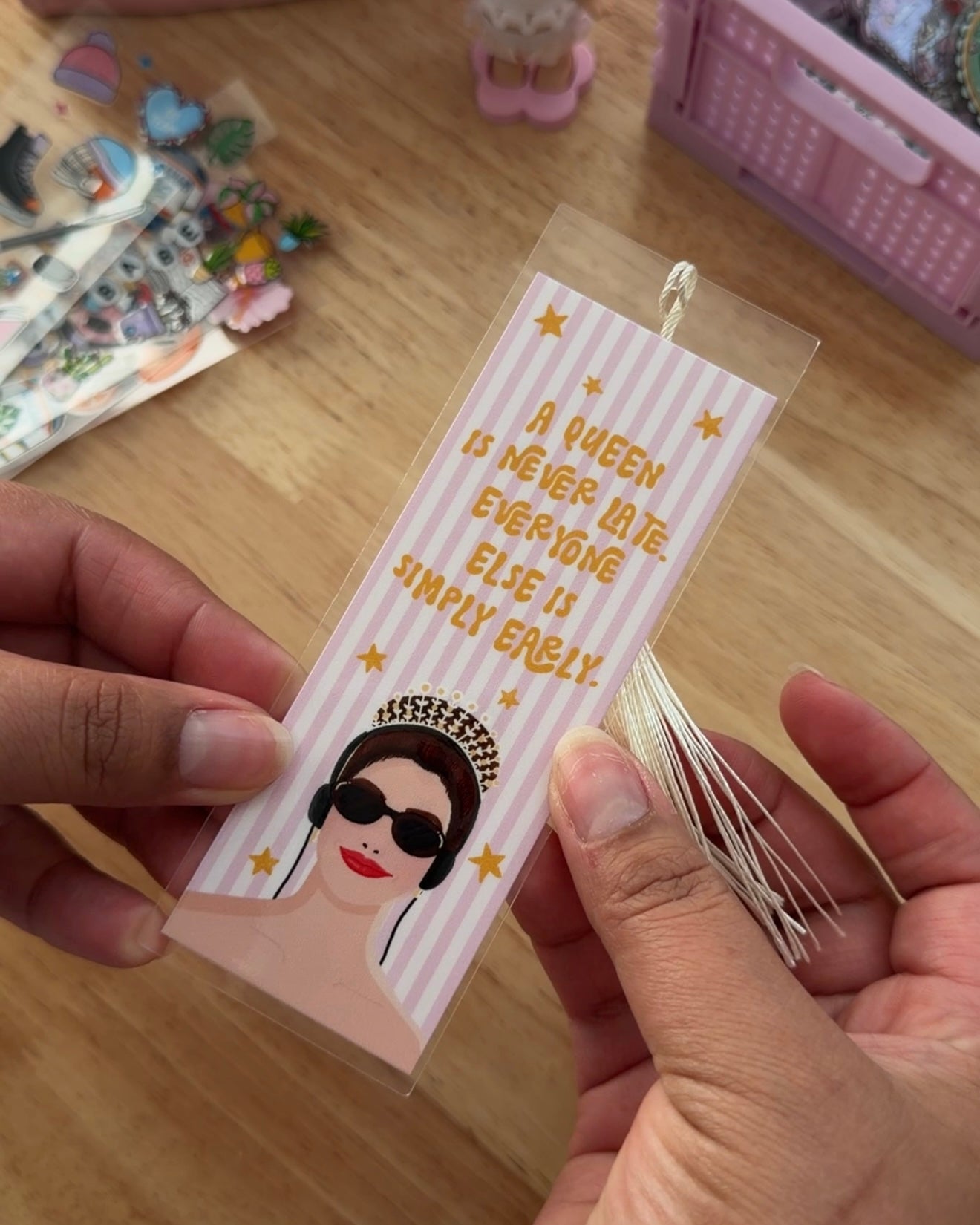 A Queen is never late Bookmark