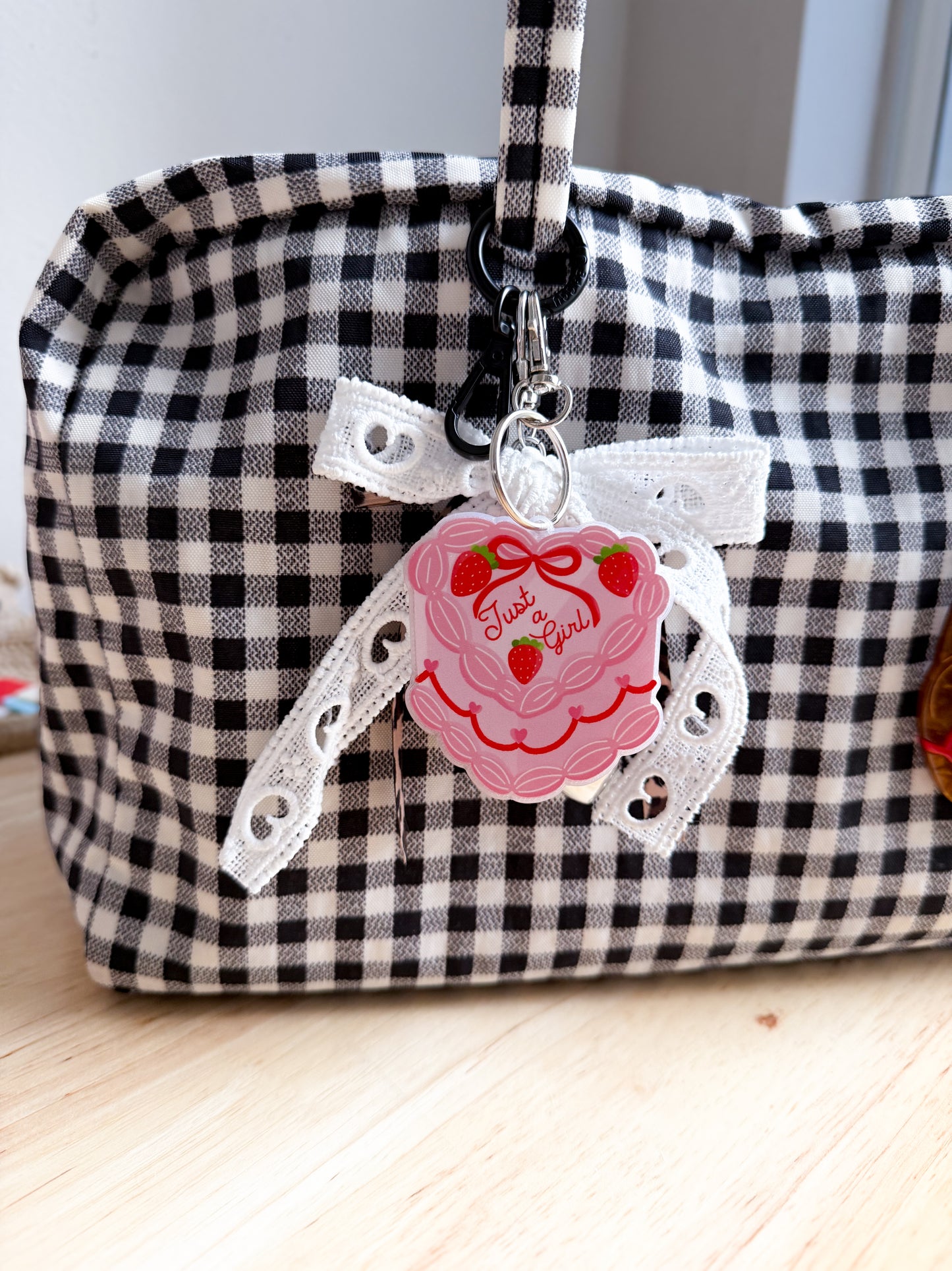 Just a Girl Keychain/Bag Charm(Set of 4)