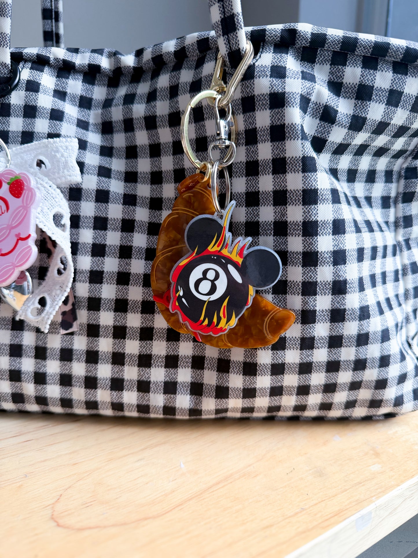 Mouse 8 Ball Keychain/Bag Charm(Set of 4)