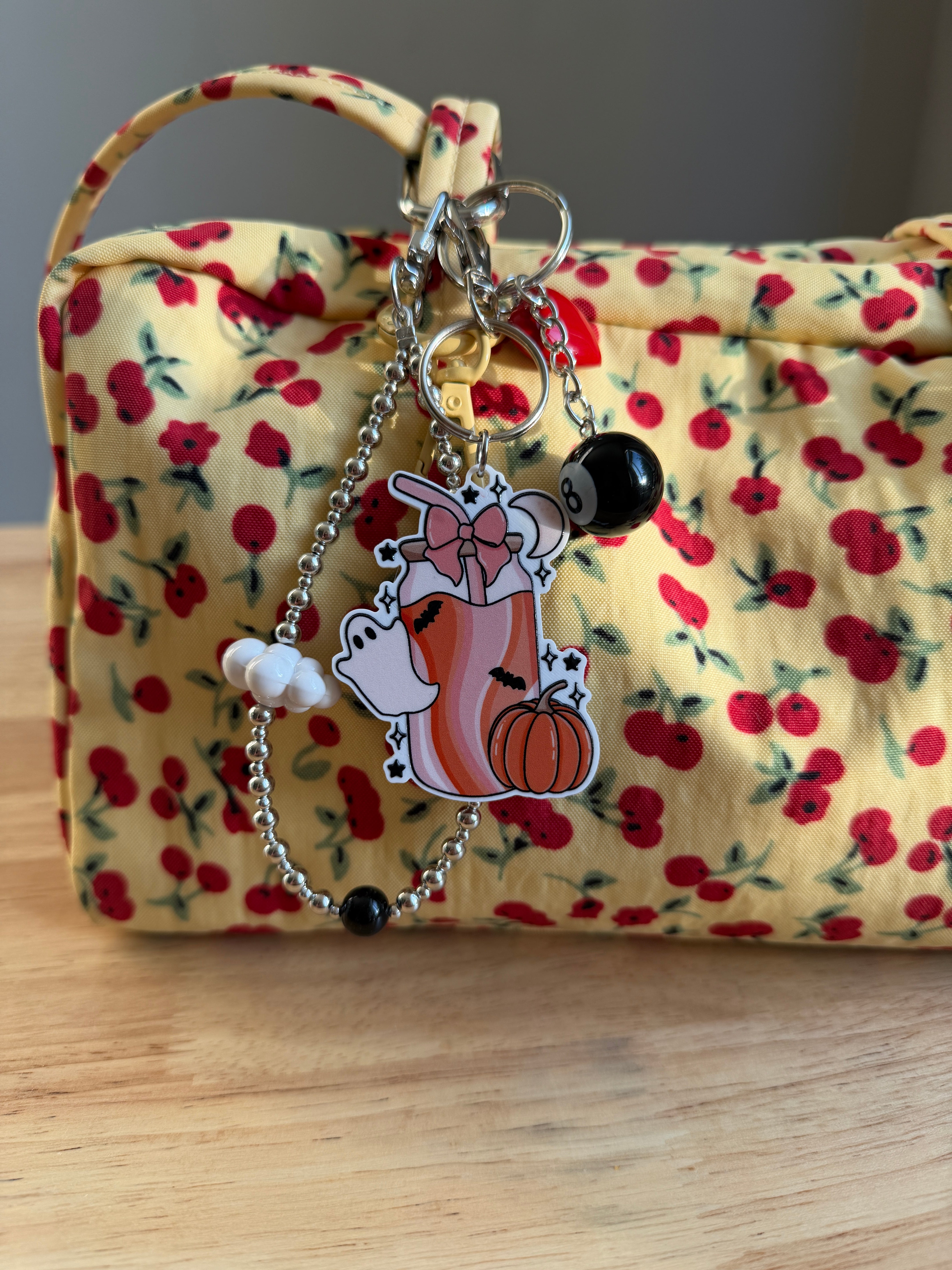 Cute Spooky Drink  Keychain/Bag Charm(Set of 4)