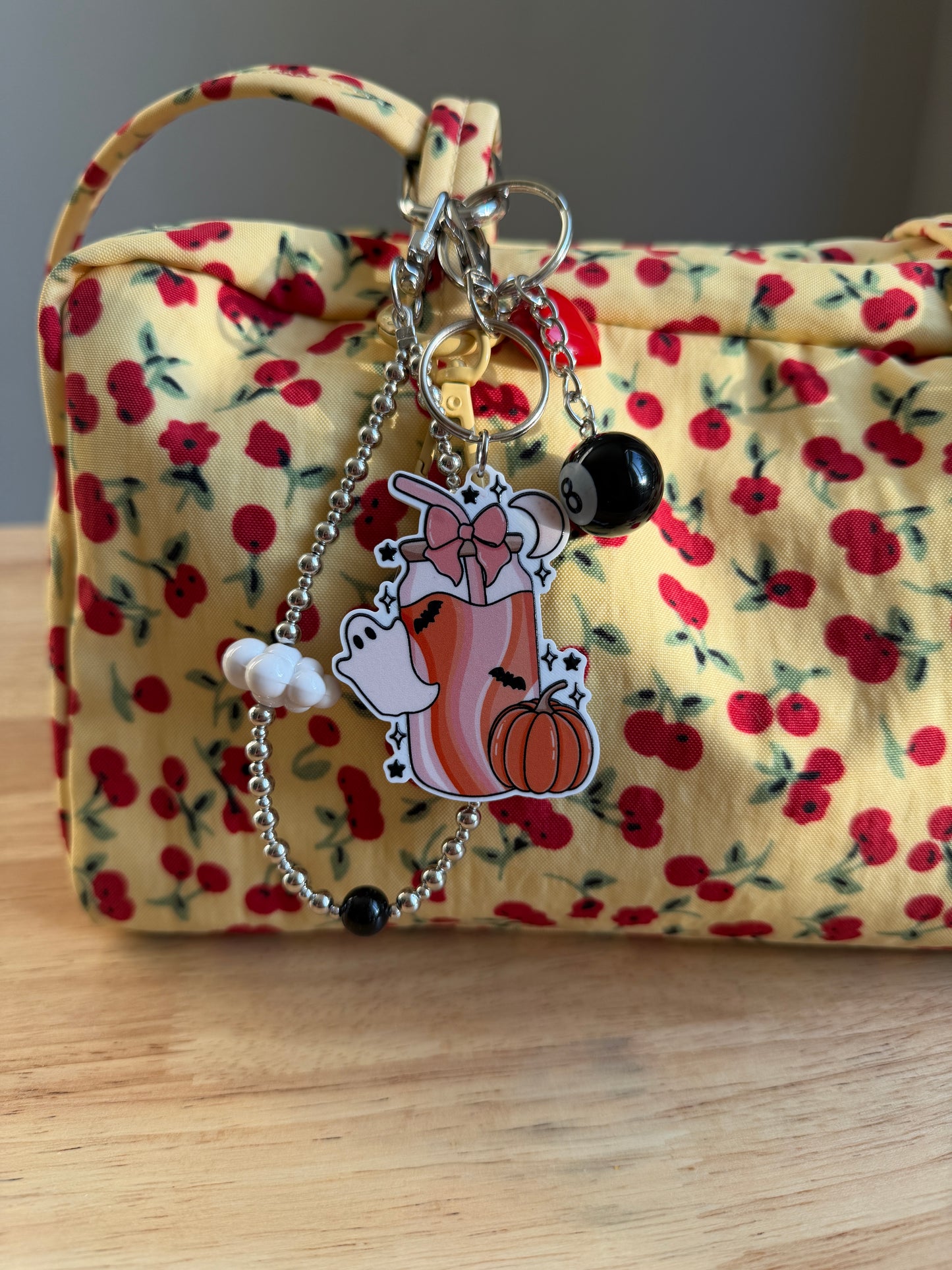 Cute Spooky Drink  Keychain/Bag Charm(Set of 4)