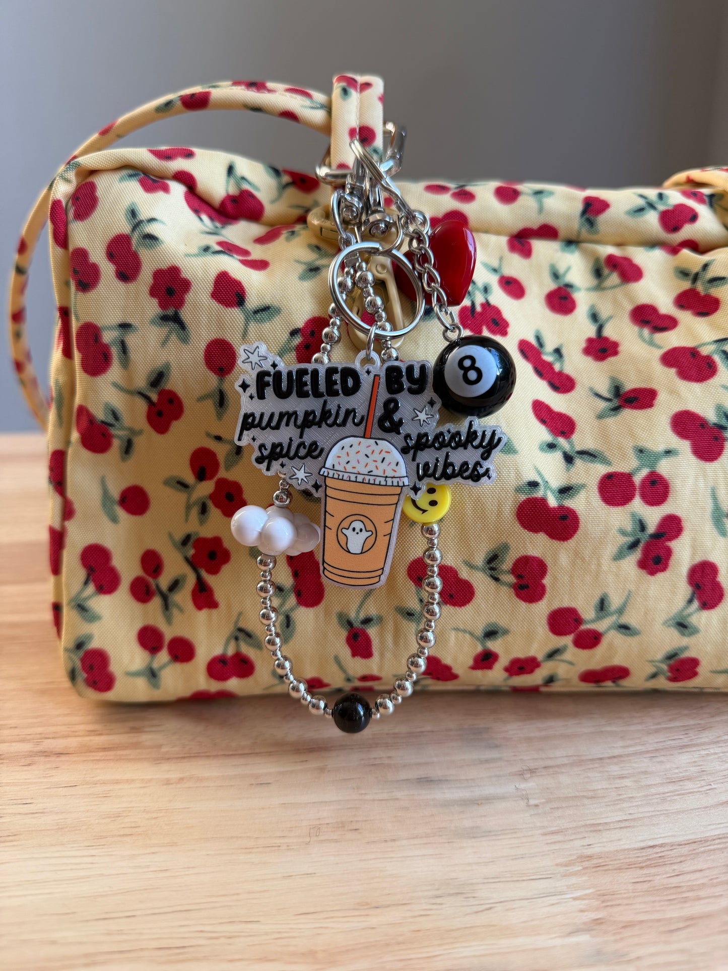 Pumpkin Spice and Spooky Vibes Keychain/Bag Charm(Set of 4)