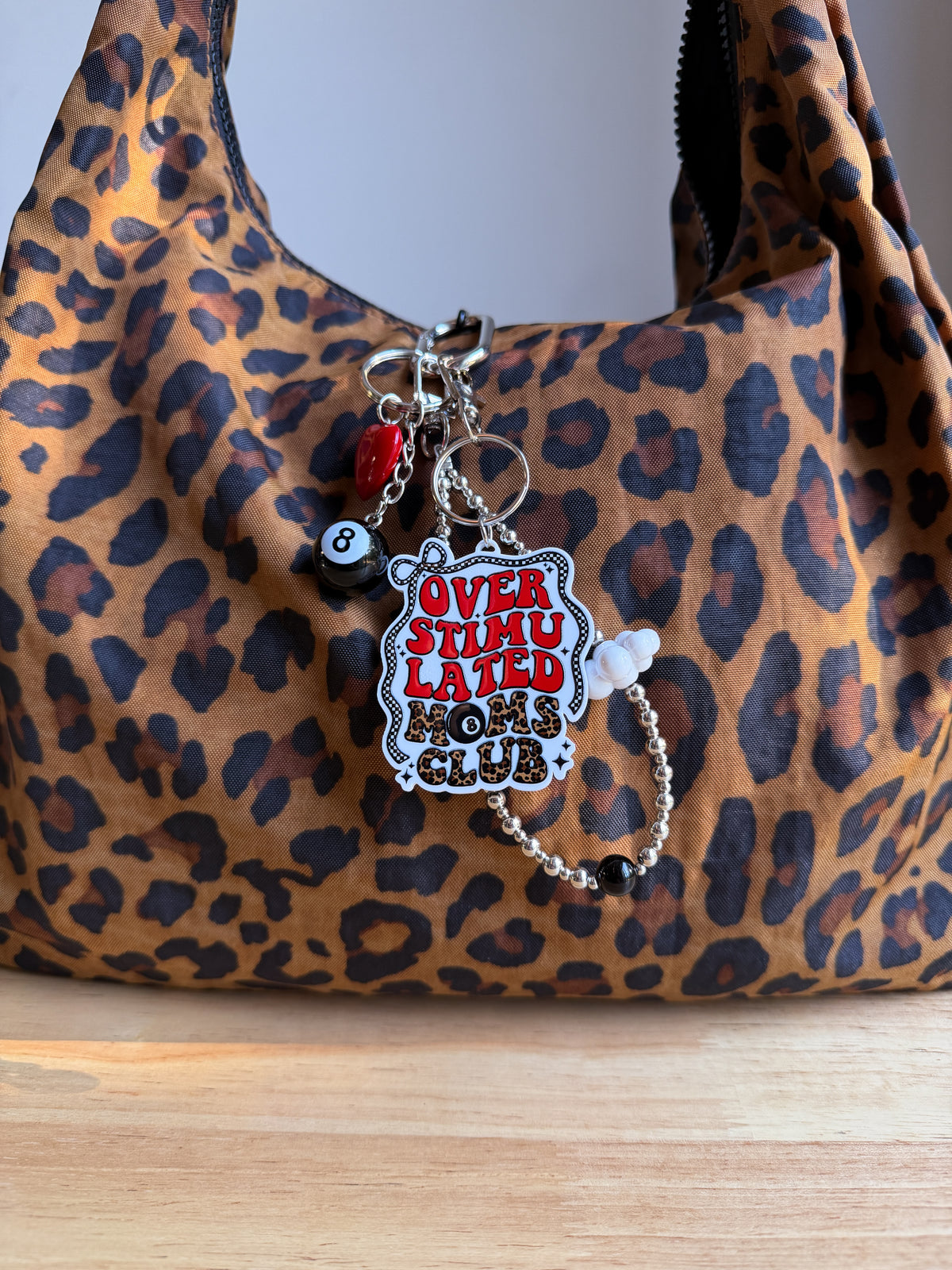 Overstimulated mom Keychain/Bag Charm (Set of 4)