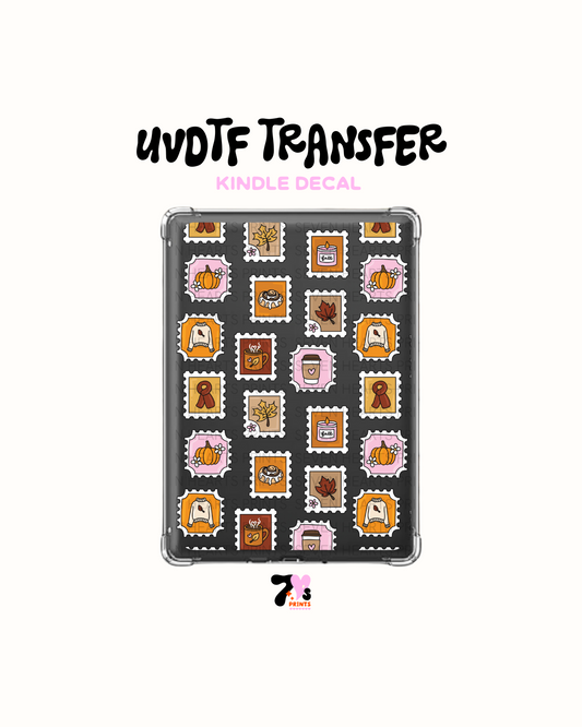 Fall stamps - UVDTF Kindle Decal