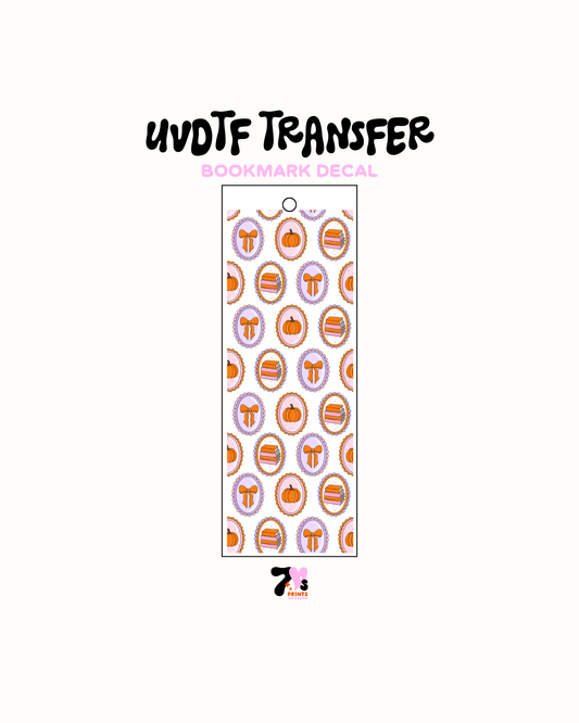 Fall frames  - UVDTF Bookmark Decal