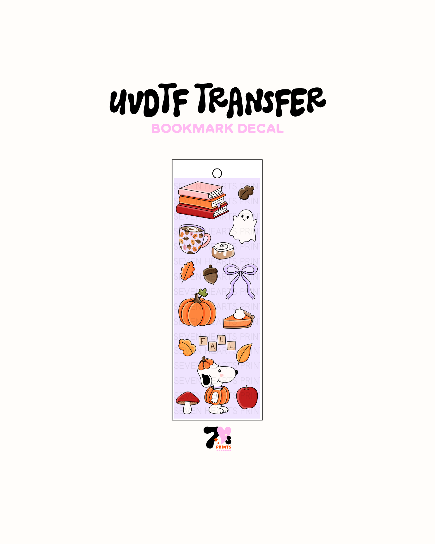 UVDTF Bookmark Decal #357