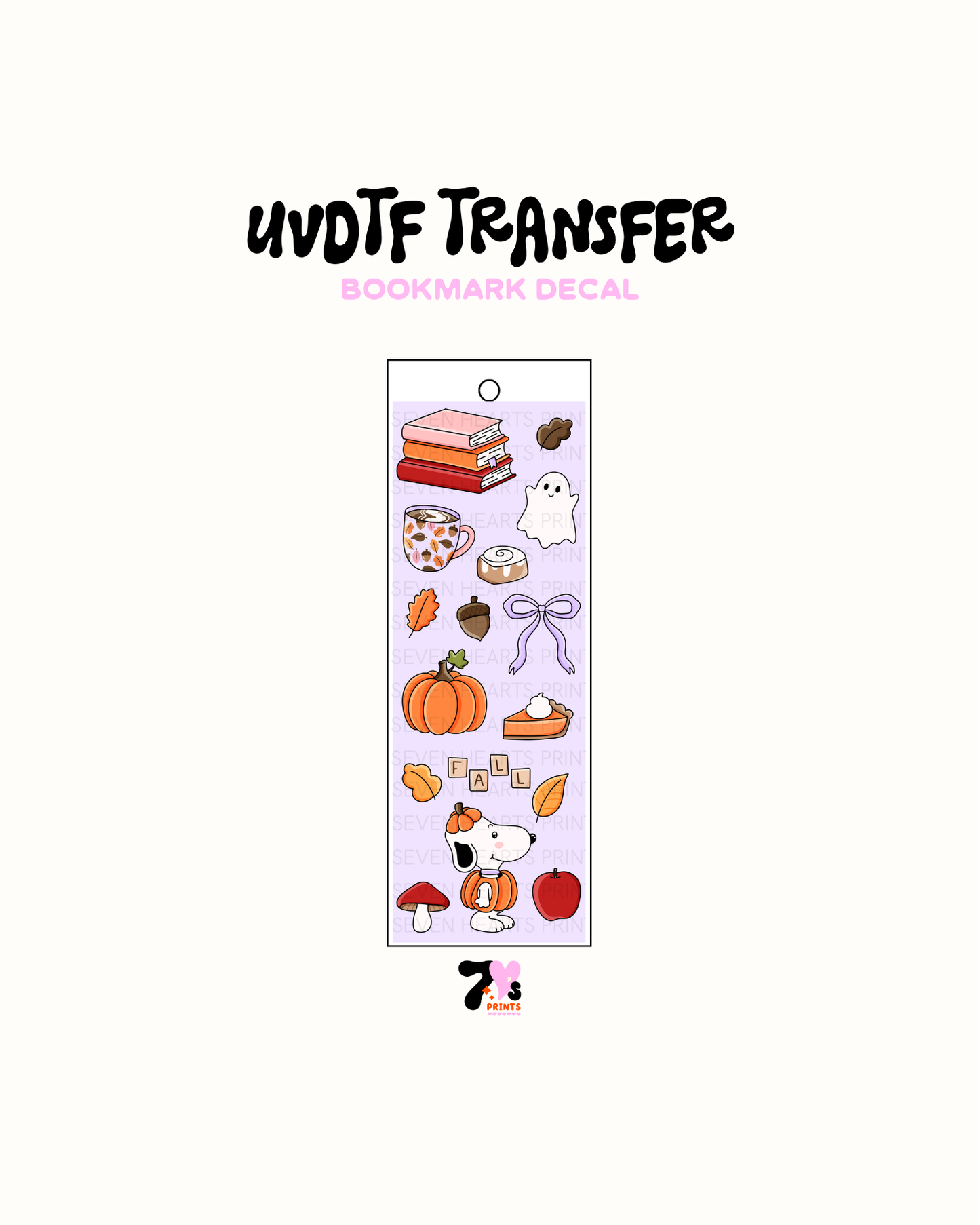 UVDTF Bookmark Decal #357