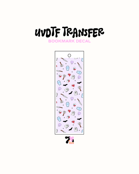 Bats and axes  UVDTF Bookmark Decal