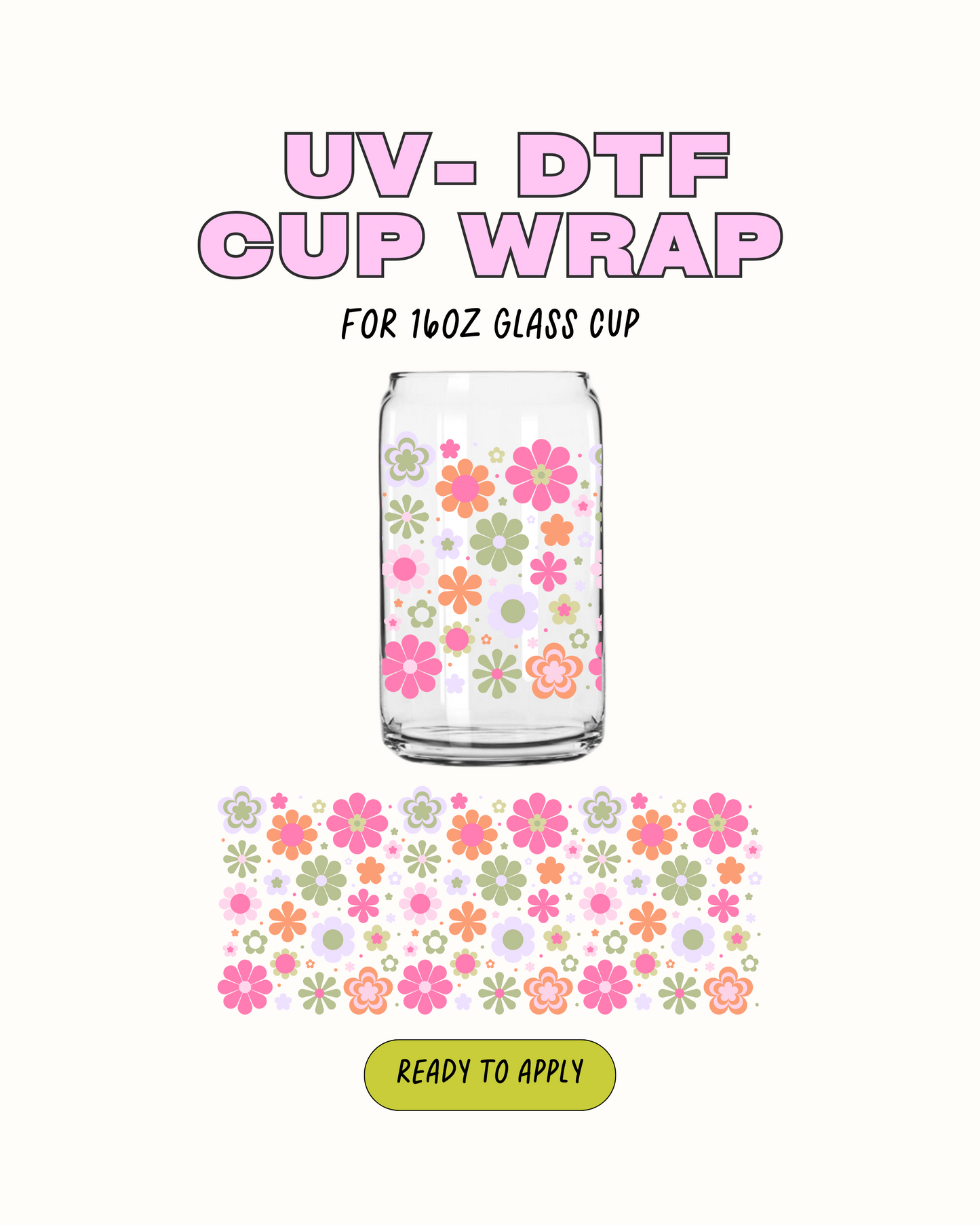 Spring Flowers - UV DTF