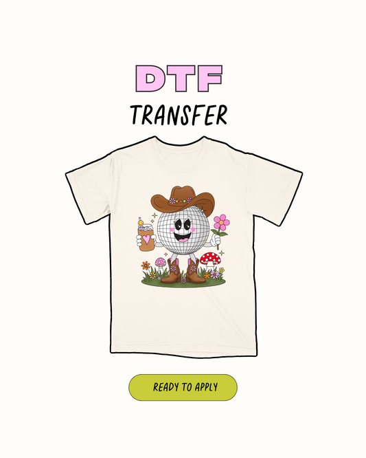 Disco Cowboy - DTF Transfer